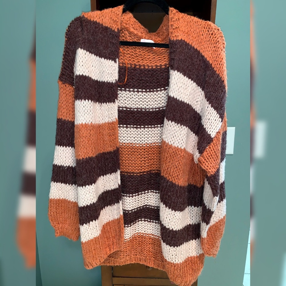 Striped cardigan